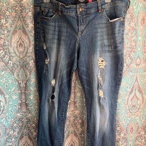 Distressed Blue Skinny Torrid jeans